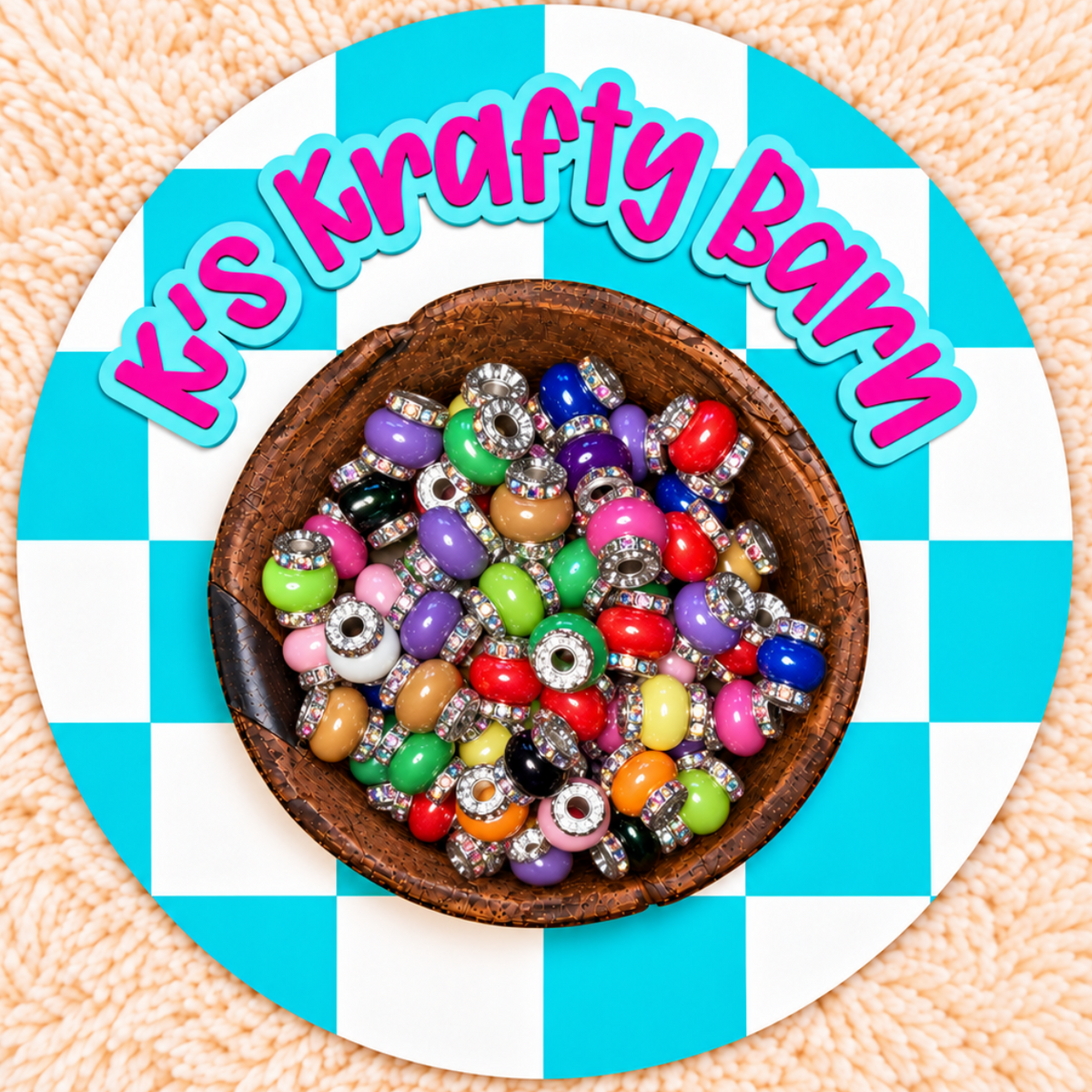 Fancy Lantern Rhinestone Beads | Multicolor Mix, 15 × 13 mm