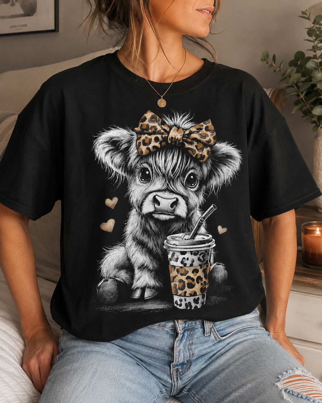 Leopard Highland Graphic Tee