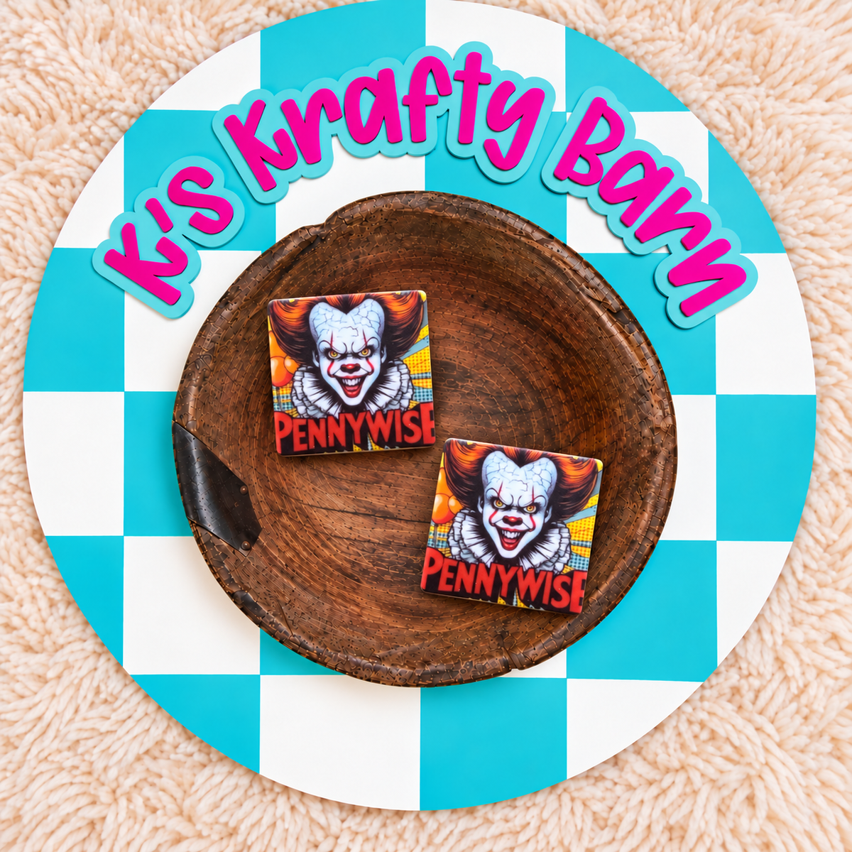 Penny Comic Silicone Focal Bead | Halloween