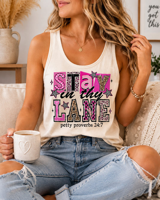 Stay In Thy Lane Tank Top K's Krafty Barn