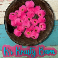 20mm Fluffy Spacers for beadable items-10 pack K's Krafty Barn