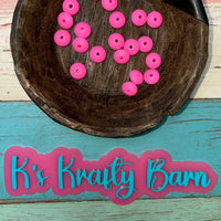 12mm Silicone Lentil spacers for beadable items-20pk K's Krafty Barn