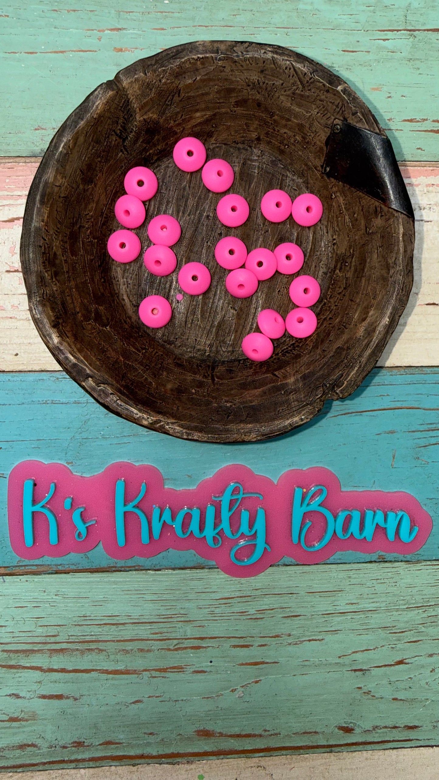 Wholesale 12mm Silicone Lentil spacers for beadable items-20pk