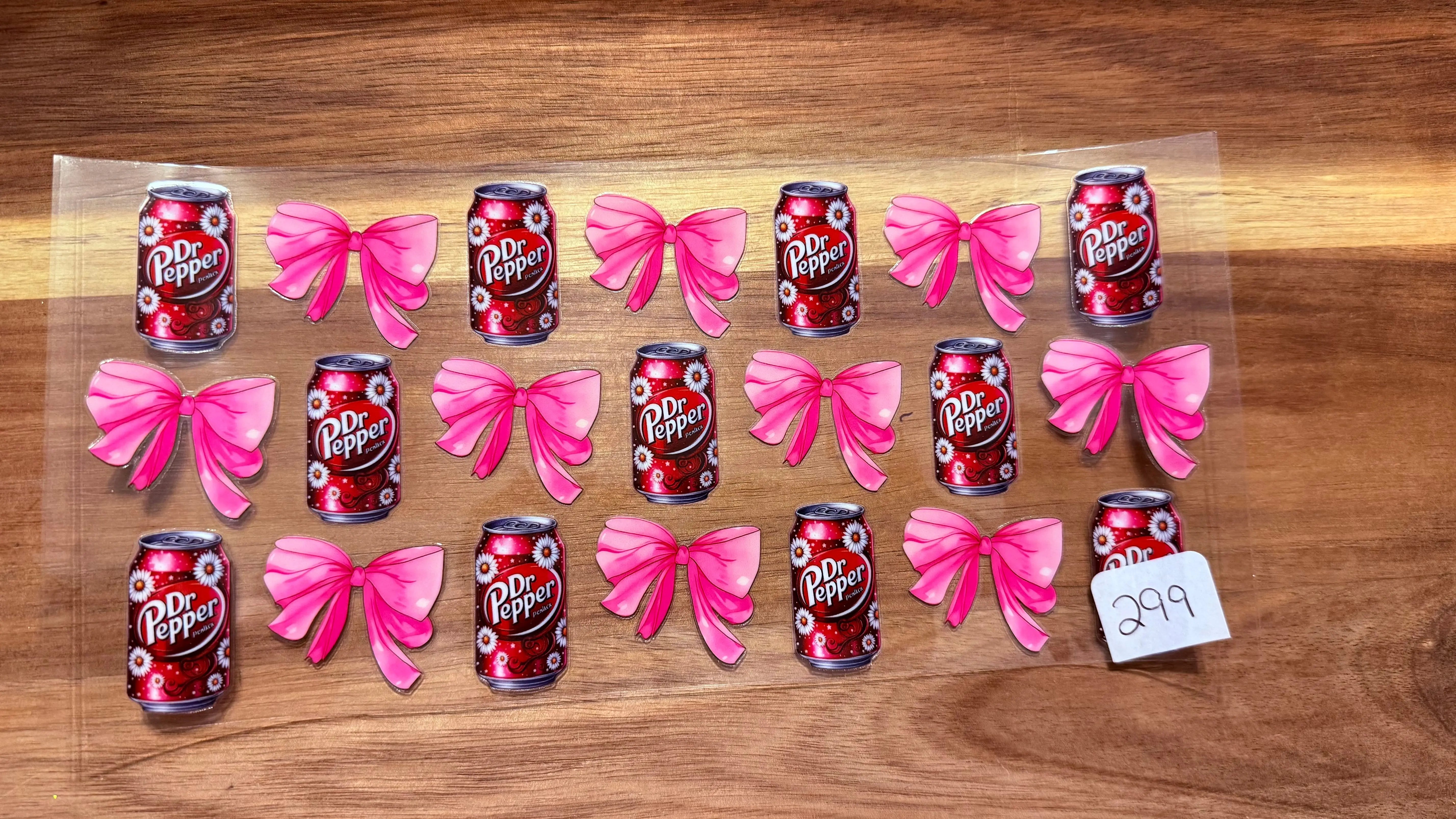 #299 Dr P's pink bow K's Krafty Barn