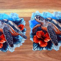 Turtles with flowers  #514 K's Krafty Barn