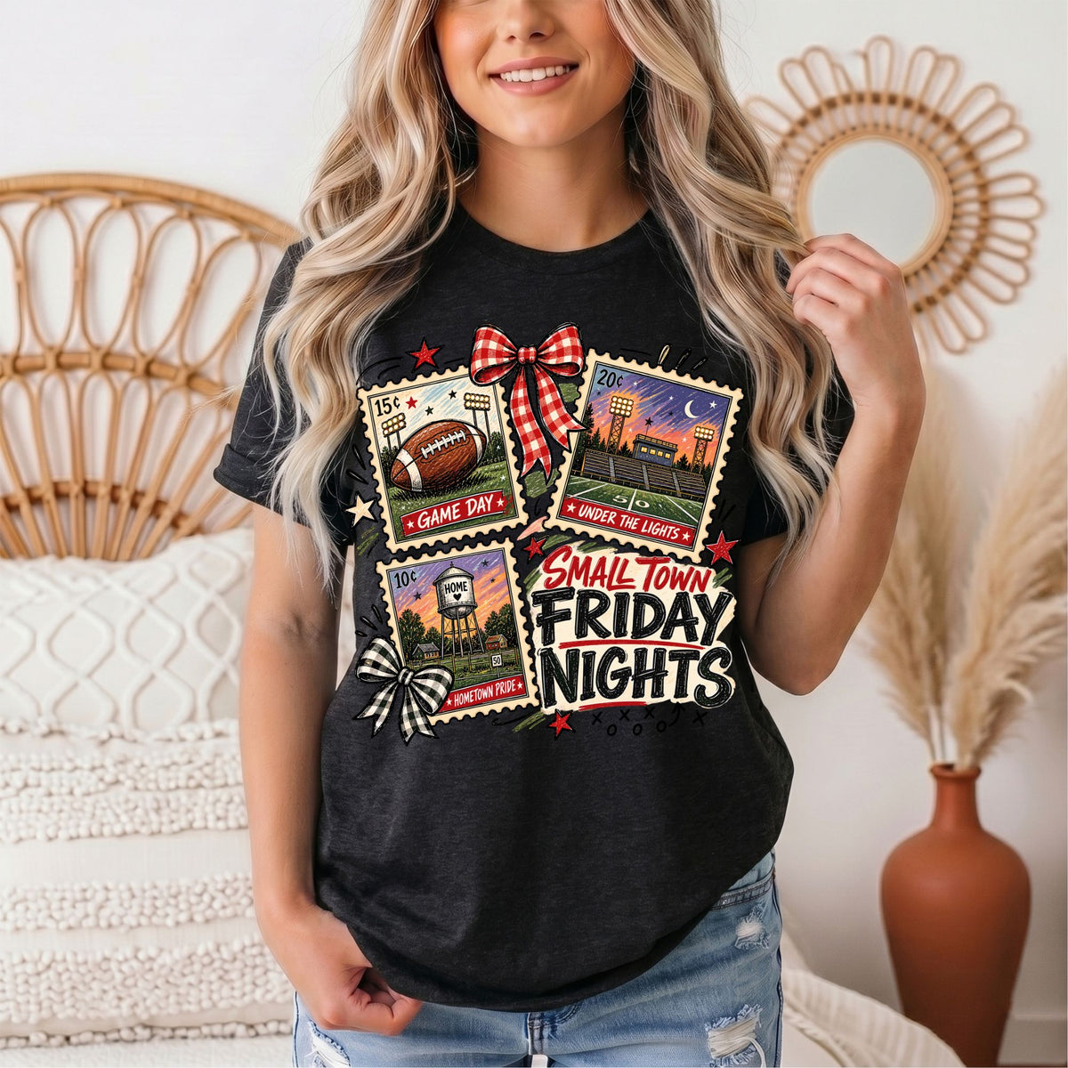 Small Town Friday Nights Football Graphic Tee