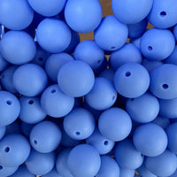 15mm Solid Silicone Beads- Ocean Blue K's Krafty Barn