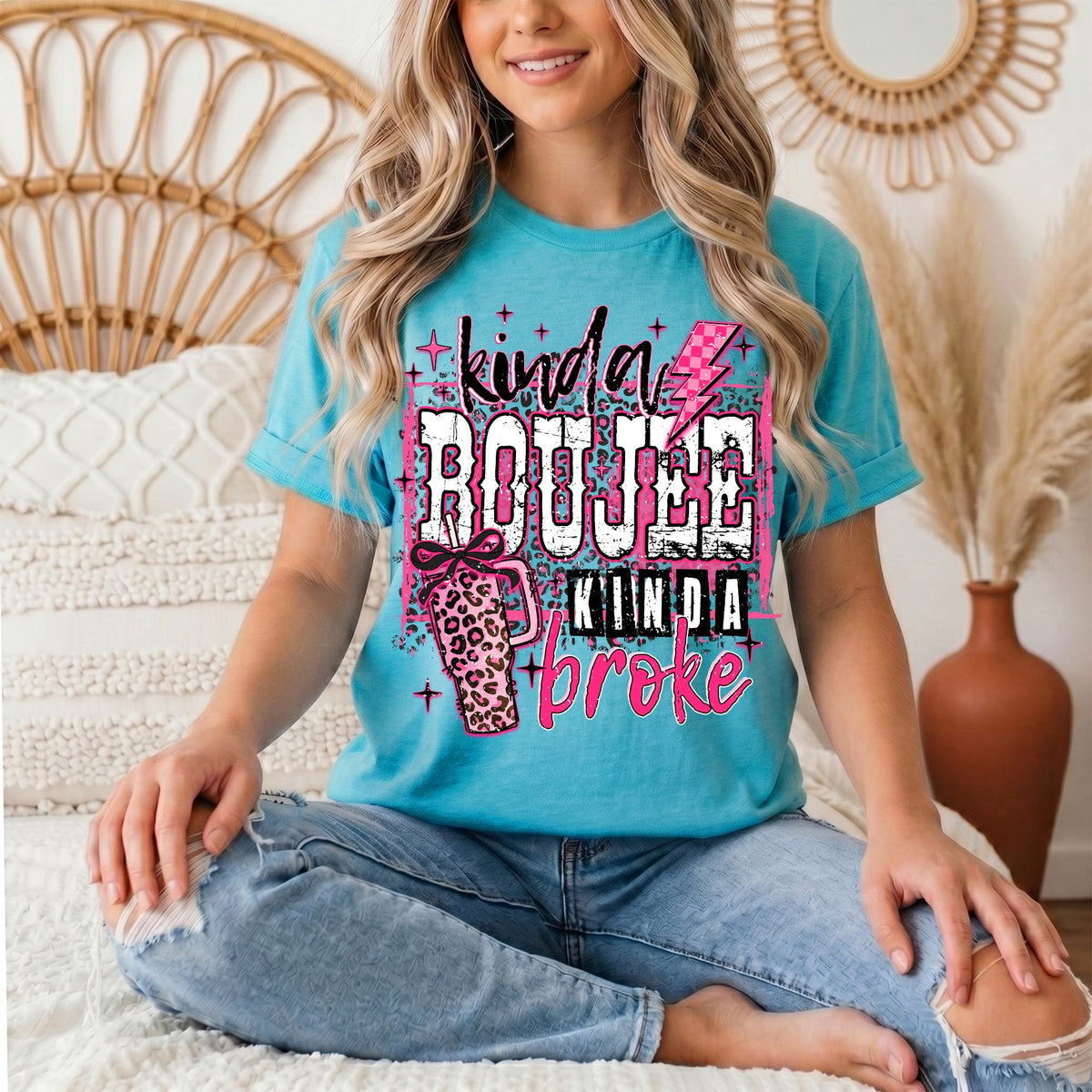 Kinda Boujee Kinda Broke Graphic Tee