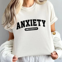 Anxiety University Shirt | Funny Mental Health Tee K's Krafty Barn