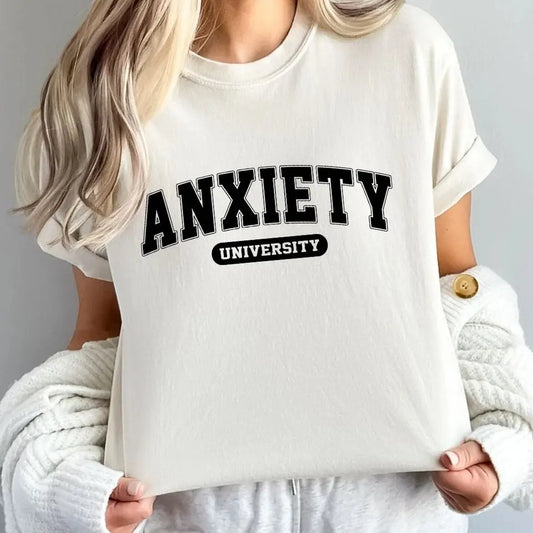 Anxiety University Shirt | Funny Mental Health Tee K's Krafty Barn