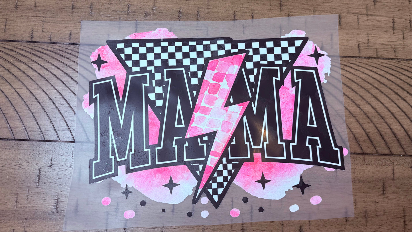 Mama pink lightning bolt
