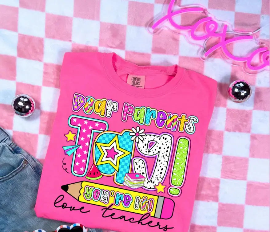 Dear Parents Tag You’re It K's Crafty Vibes Co.