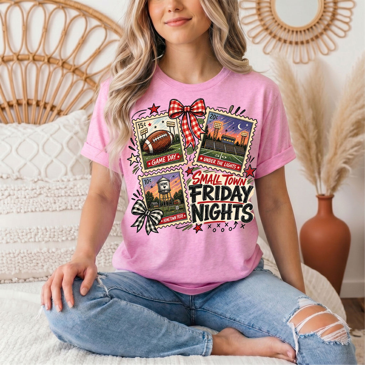 Small Town Friday Nights Football Graphic Tee