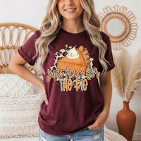 Just Here for the Pie Thanksgiving Graphic Tee