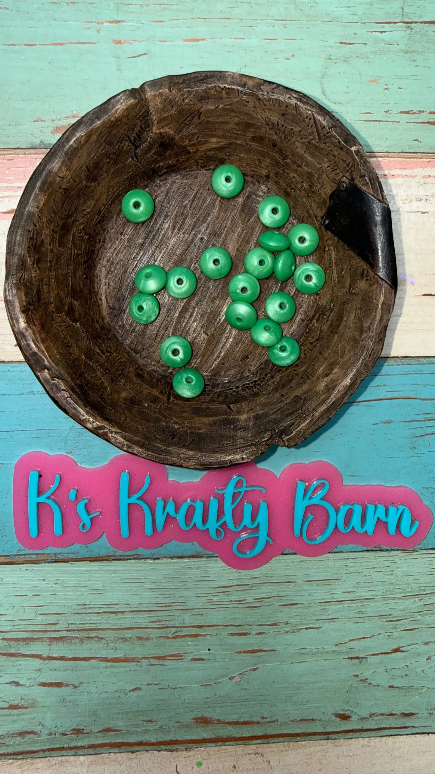 12mm Silicone Lentil spacers for beadable items-20pk K's Krafty Barn