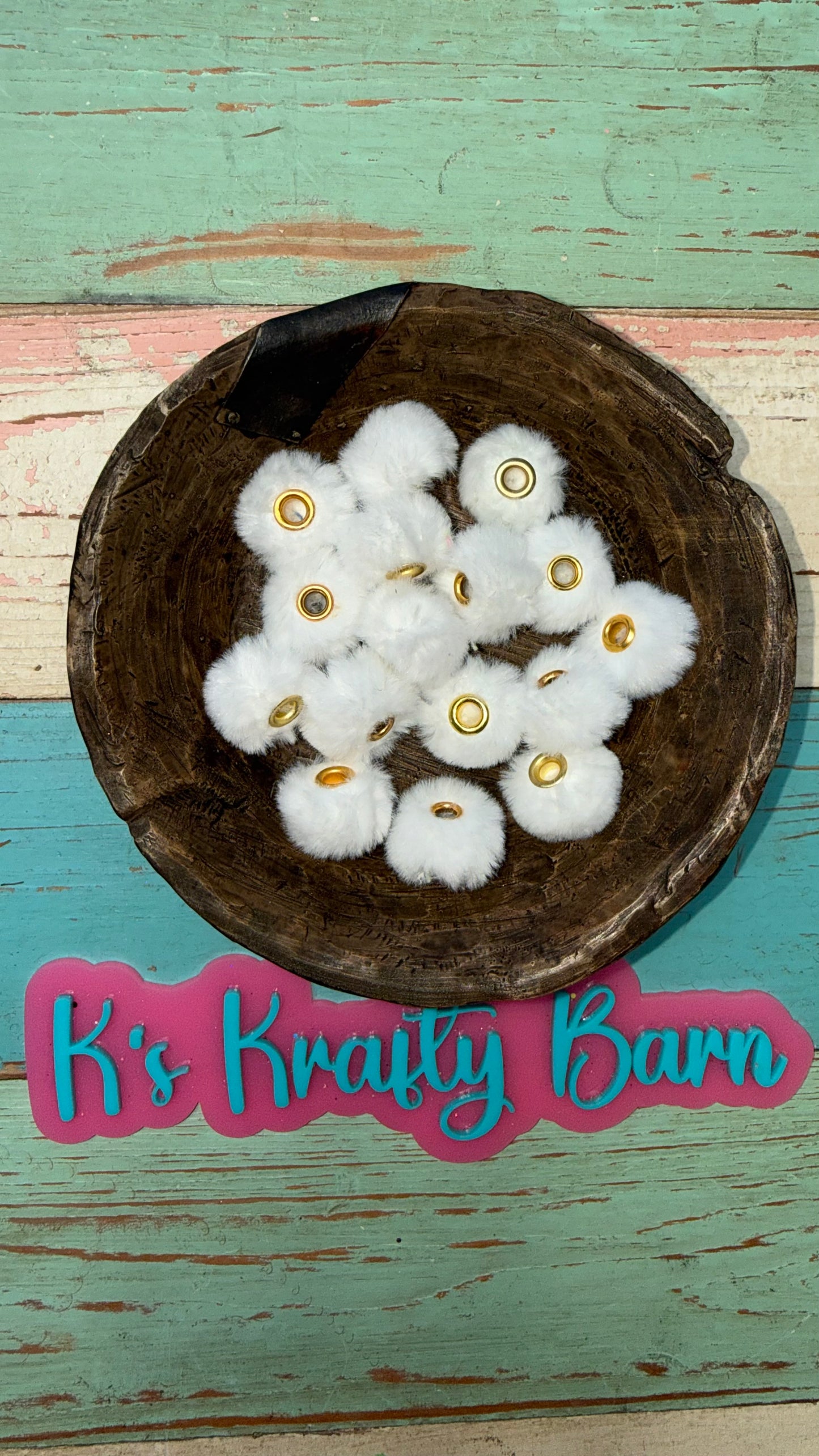 Wholesale 20mm Fluffy Spacers for beadable items