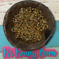 16mm Gold Wavy Spacers for beadable items- 50 pack MIX K's Krafty Barn