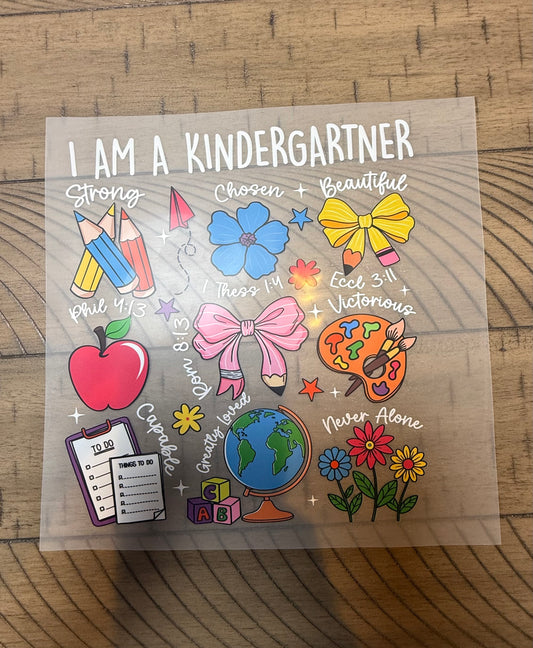 I am a Kindergartner