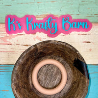 65mm Silicone Round Ring- solid colors K's Krafty Barn