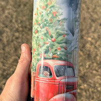 Christmas truck- 20oz insulated K's Krafty Barn