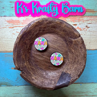Silicone Focal Bead- Floral Nana K's Krafty Barn