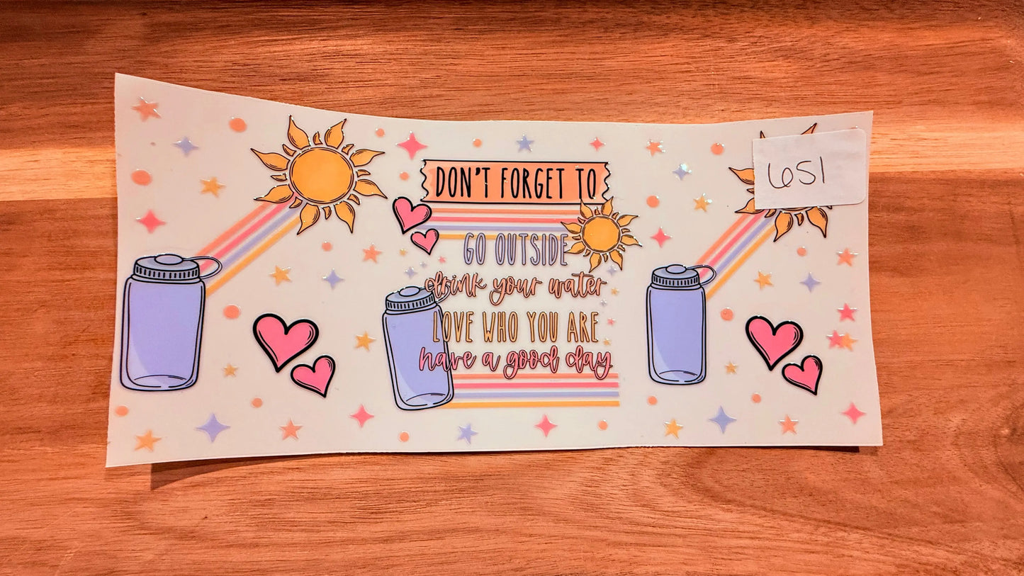 #651 Don’t Forget To Go Outside K's Krafty Barn