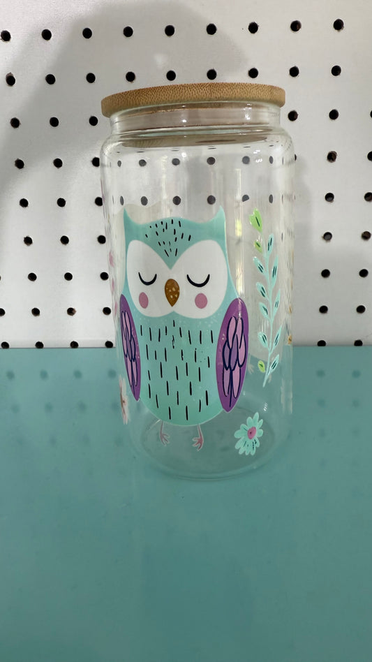 Owl 16oz Glass Libby