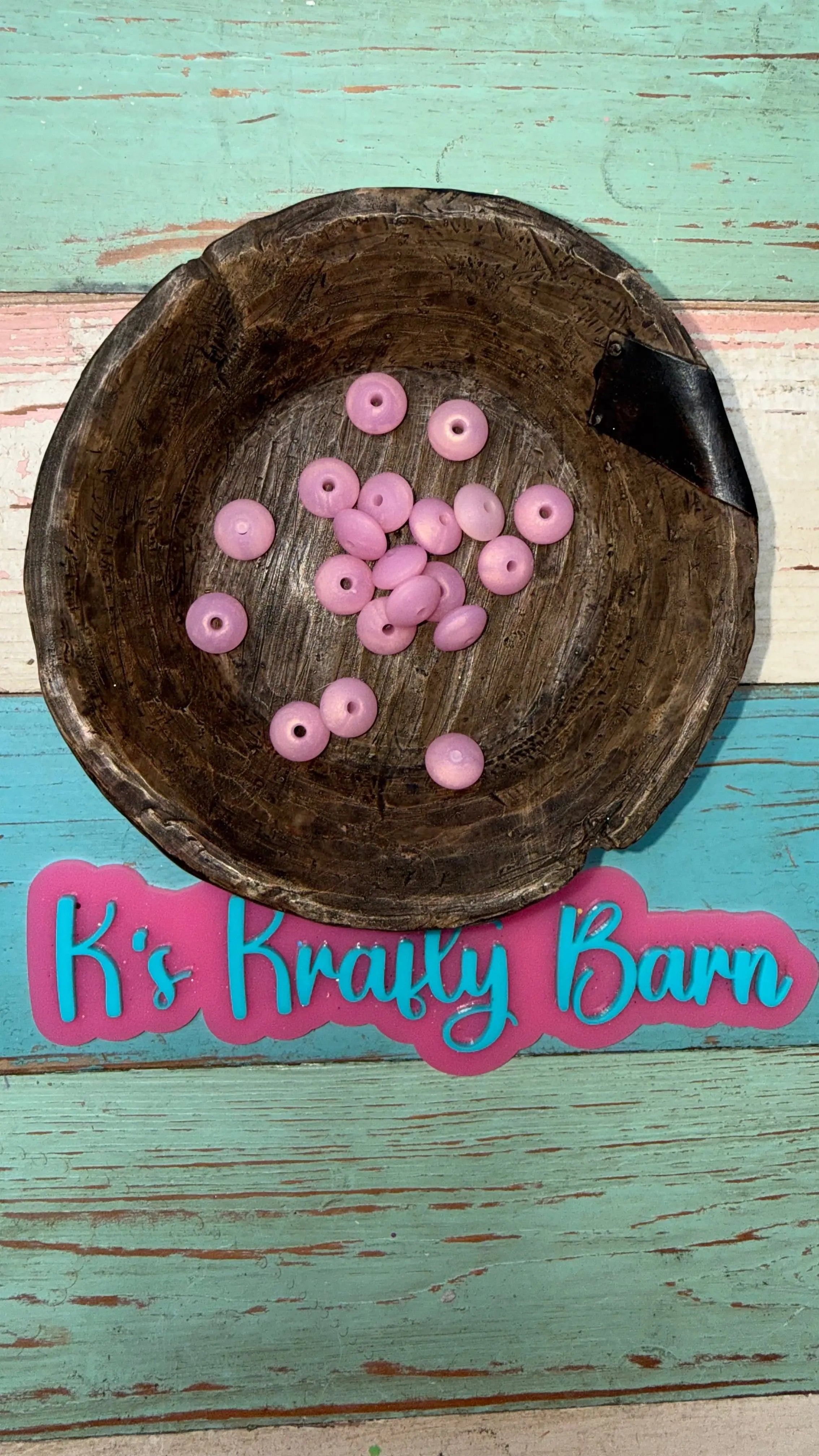12mm Silicone Lentil spacers for beadable items-20pk K's Krafty Barn