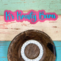 65mm Silicone Round Ring- printed/ patterns K's Krafty Barn