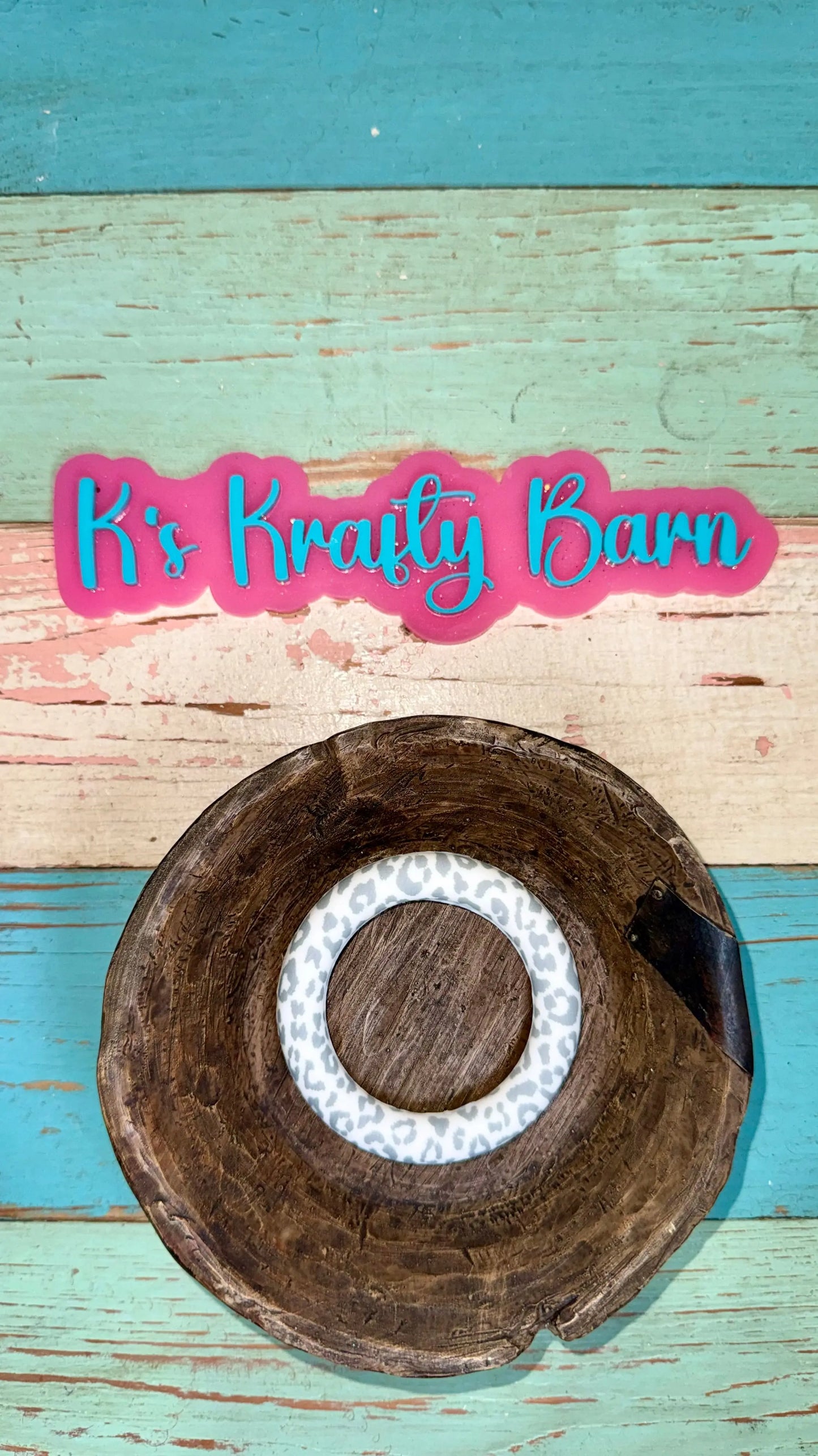 65mm Silicone Round Ring- printed/ patterns K's Krafty Barn