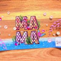 #247 Mama with mermaid tail K's Krafty Barn