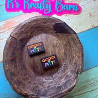 Silicone Focal Bead- Queen of Petty K's Krafty Barn