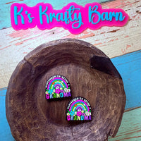 Silicone Focal Bead- Happiness is being a Grandma K's Krafty Barn