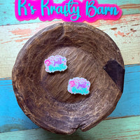 Silicone Focal Bead- Just breathe K's Krafty Barn