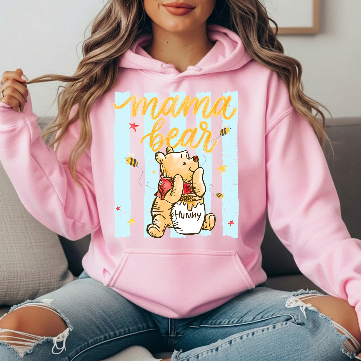 Mama Bear Honey Pot Graphic Hoodie