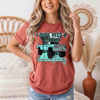 Backroad Therapy Turquoise Truck Graphic Tee