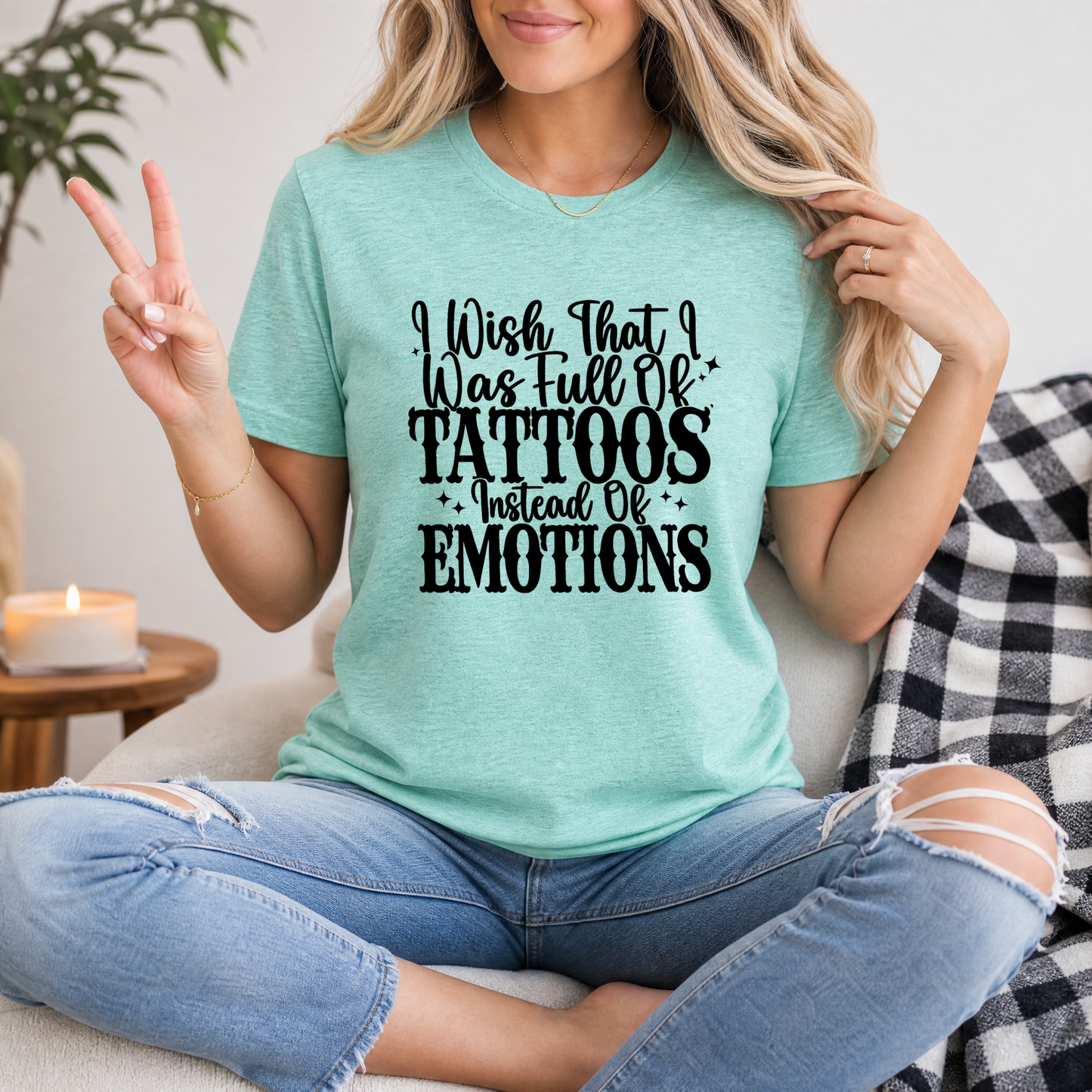 Tattoos Instead of Emotions Premium Graphic Tee