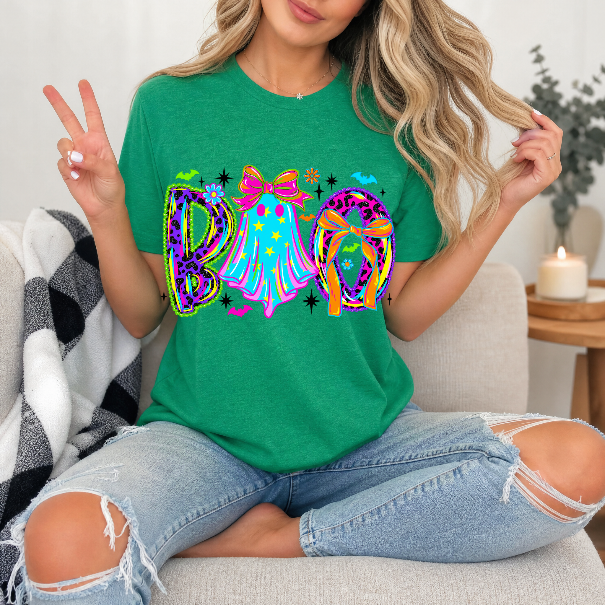 Neon BOO Premium Graphic Tee