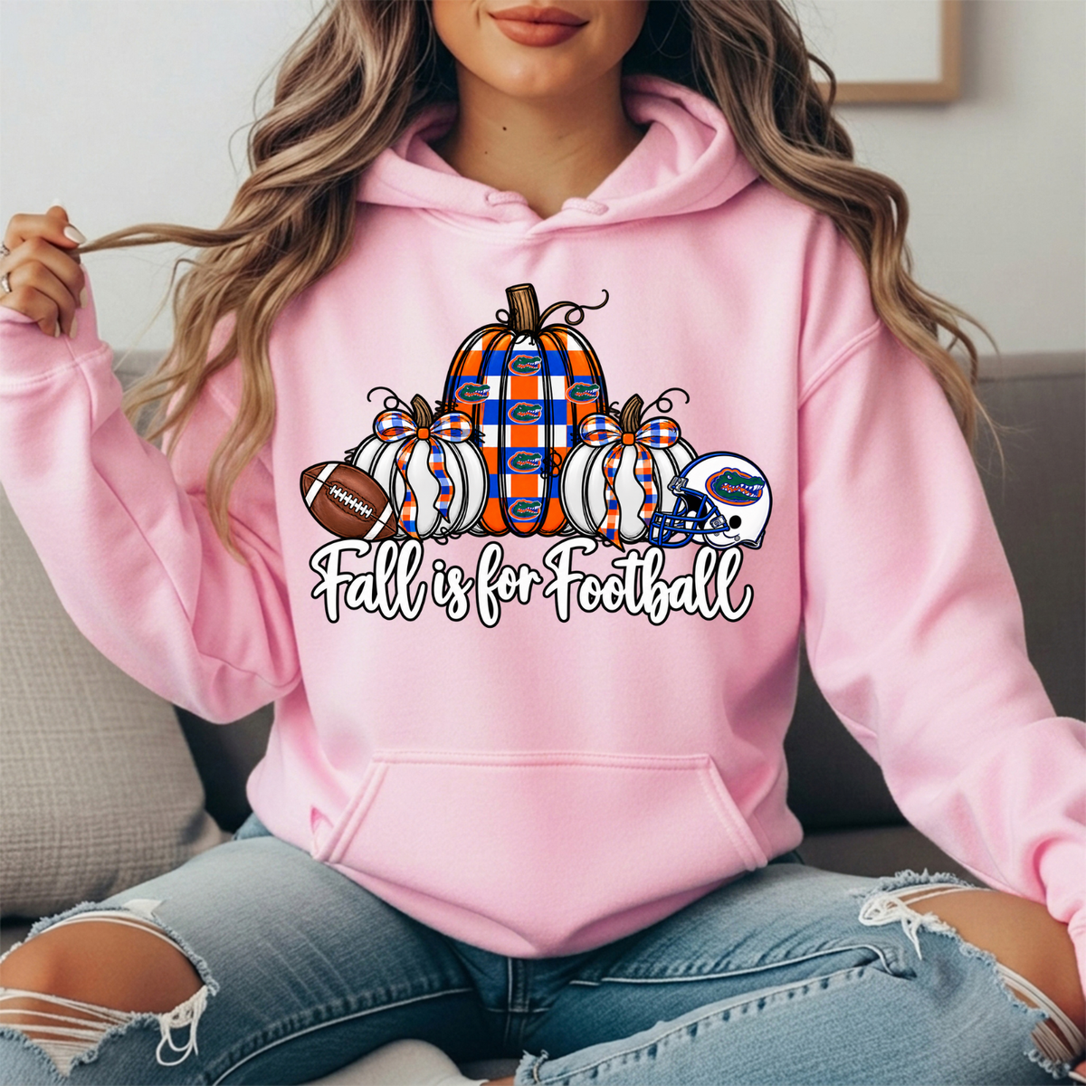 Florida Gators Fall Is for Football Pumpkin Graphic Hoodie