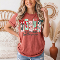 Jesus Is the Reason for the Season Christmas Graphic Tee