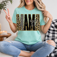 Mama Mixed Pattern Premium Graphic Tee