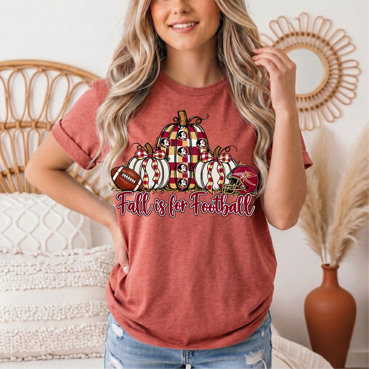 Fall Is For Football -Noles Premium Graphic Tee