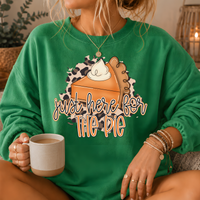 Just Here for the Pie Crewneck Sweatshirt