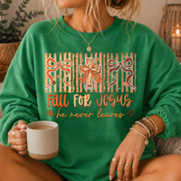 Fall For Jesus Crewneck Sweatshirt