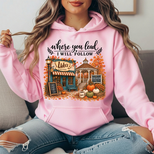 Where You Lead, I Will Follow Premium Hoodie Sweatshirt