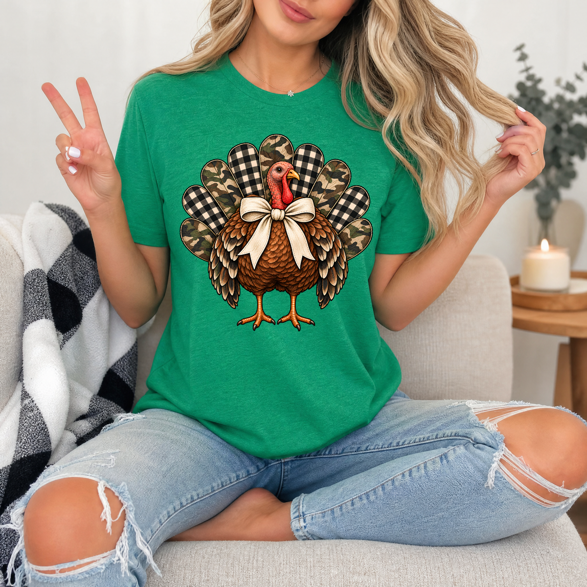 Camo Turkey Premium Graphic Tee