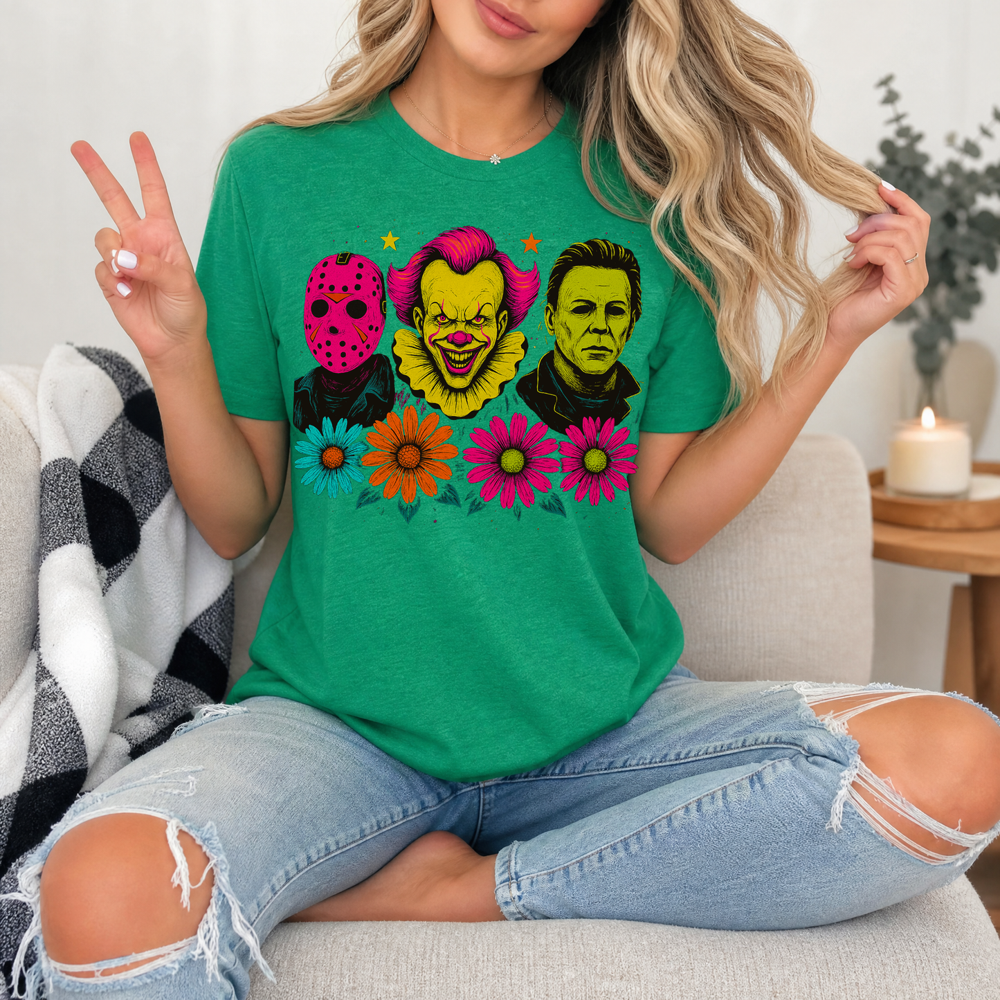 Neon Horror Premium Graphic Tee