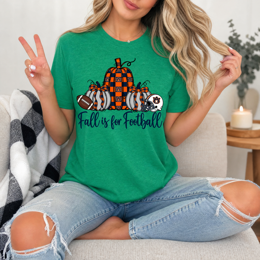 Fall Is For Football - Auburn Premium Graphic Tee