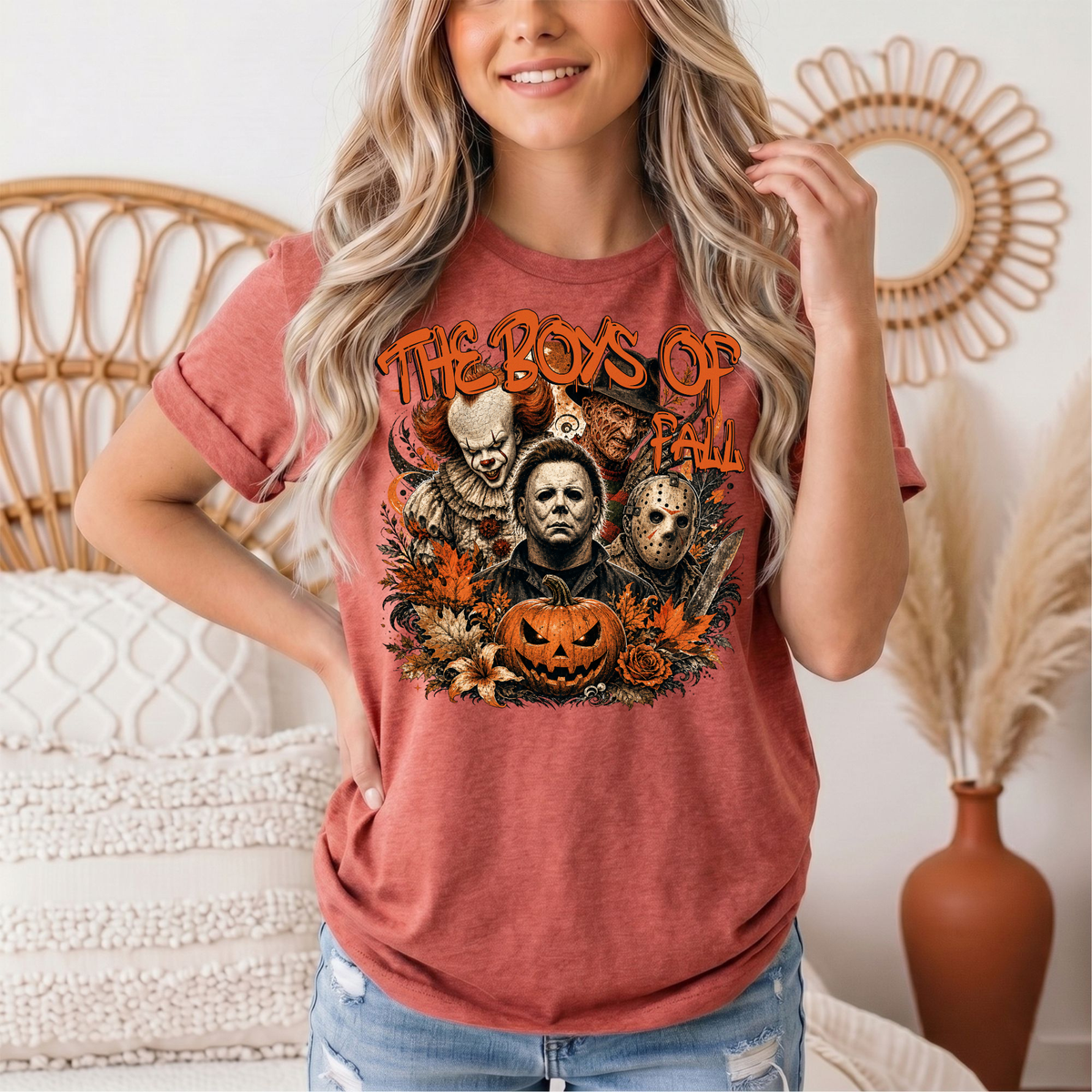 The Boys of Fall Horror Halloween Graphic Tee