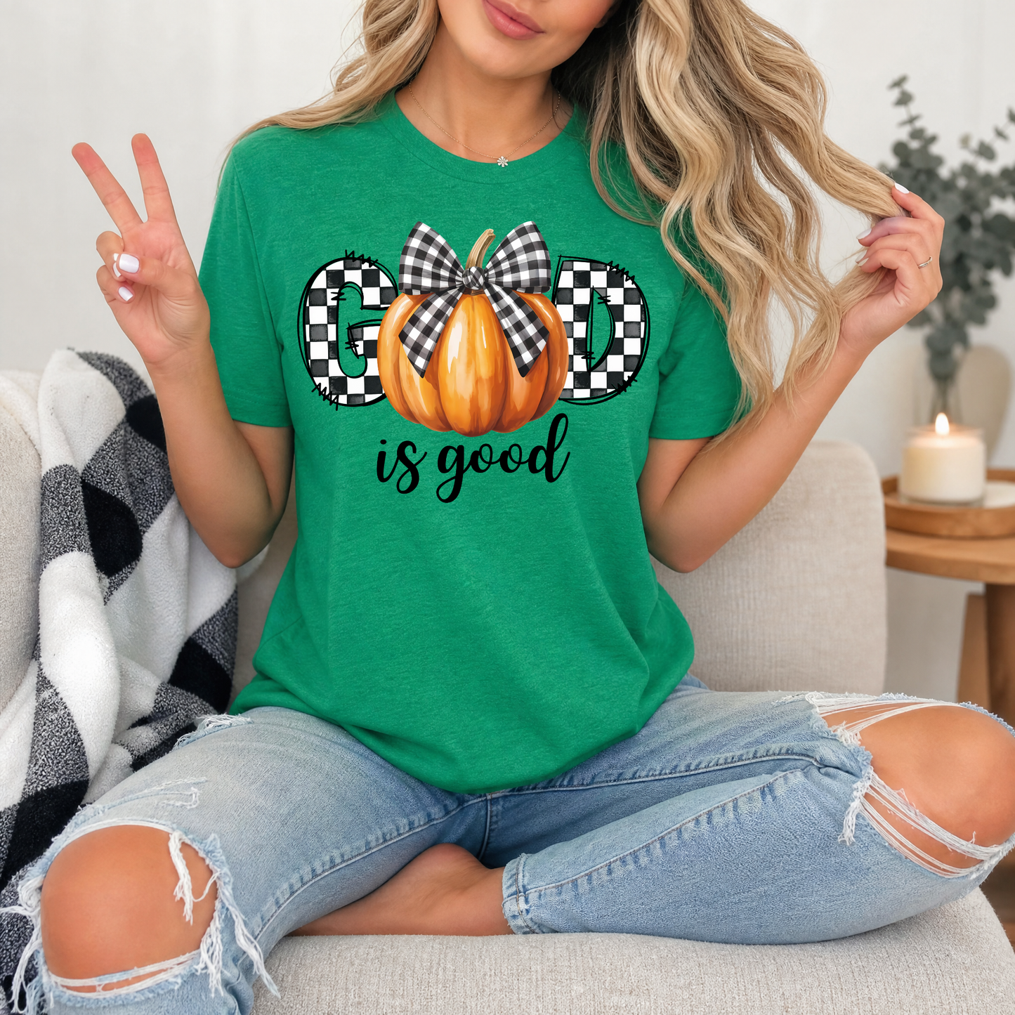 GOD is Good Pumpkin Premium Graphic Tee